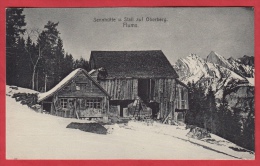 Sennhütte U. Stall Auf Oberberg, Flums / Toller Stempel Flums (St-Gallen) 30.XII.1912 - Flums