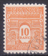France Arc De Triomphe De L étoile  N°629 Oblitéré - 1944-45 Arc Of Triomphe