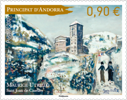 ANDORRA FRANCESA 2009 - PINTURA DE MAURICE UTRILLO  - YVERT Nº 675 - Unused Stamps