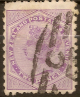 NZ 1882 2d Pmk C55 Obliterator SG 219 U #QM157 - Usati