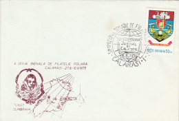 POLAR EXPLORERS, CONSTANTIN DUMBRAVA, GREENLAND, SPECIAL COVER, 1978, ROMANIA - Esploratori E Celebrità Polari