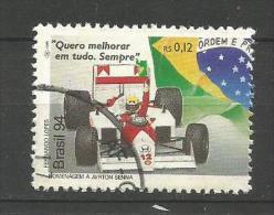 Cf Brazil 1994. HOMENAGEM A AYRTON SENNA Used Single Stamp - Used Stamps