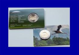 Lettland Latvia 2015 2 Euro Gedenkmünze Storch UNZ UNC  Münze Karte Coin Card - Lettland