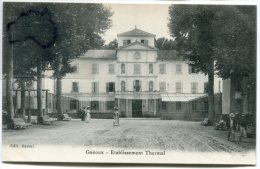 - Gréoux - Etablissement Thermal - Animation, Rare, écrite En 1909, Pour Mimet, TTBE, Scans. - Gréoux-les-Bains