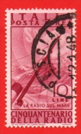 1947 (A137) Invenzione Della Radio Lire 10 - Usato - Leggi Il Messaggio Del Venditore - Airmail