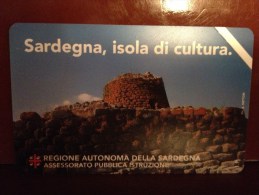 Sheda Telefonica Catalogo Golden Nr. 237 Sardegna Isola Di Cultura Da 5.000 Nuova - Pubbliche Figurate Ordinarie