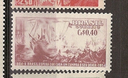 Brazil ** & 200 Years Of Admiral Manuel Barroso Da Silva Nascimento 1954 (590) - Ongebruikt