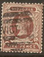 VICTORIA 1886 5d Purple-brown QV SG 317 U #QJ677 - Oblitérés