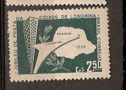 Brazil ** & 25 Years Of The Foundation Of The City Of Londrina 1959 (680) - Ongebruikt