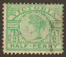 VICTORIA 1899 1/2d Blue-green QV SG 356b U #QJ656 - Oblitérés