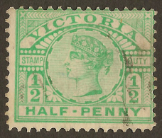 VICTORIA 1899 1/2d Blue-green QV SG 356b U #QJ656 - Gebraucht