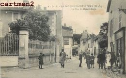 LA MOTHE-SANT-HERAY LA RUE DU GRAND-LOGIS ANIMEE DEUX-SEVRES 79 - La Mothe Saint Heray