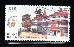 INDIA, 2010, FINE USED, First Day Cancelled. Postal Heritage Buildings, Architecture,  SHIMLA  G.P.O, 1 V - Oblitérés