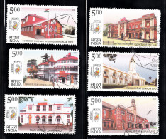 INDIA, 2010, FINE USED, First Day Cancelled. Postal Heritage Buildings, Architecture, Indian Post Offices Set 6v Complet - Oblitérés