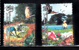INDIA, 2010, FINE USED 1st Day Cancelled, International Year Of Biodiversity, Set 2 V,  Nature, Bird, Owl, Fauna, - Oblitérés