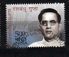 INDIA, 2010, FIRST DAY CANCELLED,  Deshbandhu Gupta, Freedom Fighter, Jouralism,  1 V - Gebraucht