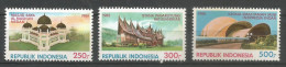 Republik Indonesia 1988,3v,Mint,MNH Stamp, 25.11.1988 Tourism, Masid Raya, Islam - Islam