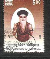 INDIA, 2010, FINE USED, Kumaraguruparar Swamigal,   1 V - Usati