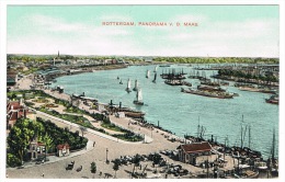 RB 1070 - Early Postcard - Panorama V.D. Maas - Rotterdam Holland Netherlands - Rotterdam