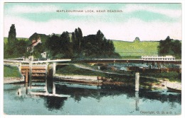 RB 1070 - Early Postcard - Mapledurham Canal Lock Near Reading Berkshire - Reading