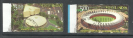 INDIA, 2010, FIRST DAY CANCELLED, XIX Commonwealth Games,  Stadiums Of India, Set 2v Complete - Gebraucht