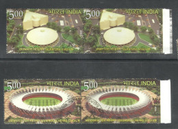 INDIA, 2010, FIRST DAY CANCELLED,  PAIRS, Set 2v Complete, XIX Commonwealth Games, Stadiums Of India, - Usati