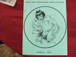 Tarzan John Carter Edgar Rice Burroughs Fanzine News Dateline N° 14 - Autres & Non Classés