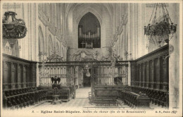 80 - SAINT-RIQUIER - Intérieur église - Stalles - Orgues - Saint Riquier