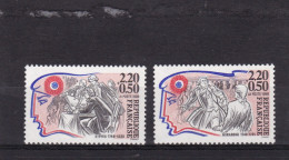 France N° 2565 Yvert & Tellier,N° 2568 Dallay, Mirabeau, Fort Décalage De Couleur Du Visage, Avec Gomme - Unused Stamps