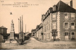 19. Eygurande Merlines. Quartier De La Gare Et Route De Merlines - Eygurande