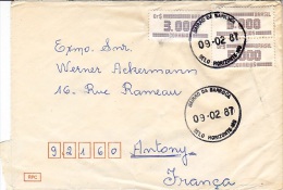 BRESIL BRASIL  1987             Enveloppe Ayant Voyagé  Belo Horizonte Vers Antony - Briefe U. Dokumente