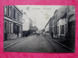 Cpa LEUZE Anime   Rue Wilson   Boucherie - Leuze-en-Hainaut