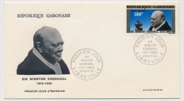 GABON => Enveloppe FDC => Sir Winston Churchill - LIBREVILLE - 28 Sept 1965 - Gabon (1960-...)