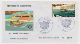 GABON => Enveloppe FDC => Année Préolympique - LIBREVILLE - 30 Sept 1975 - Gabun (1960-...)