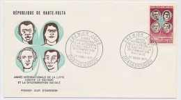 HAUTE-VOLTA => Enveloppe FDC => Année Internationale Lutte Contre Le Racisme - Ouagadougou - 21 Mars 1971 - Alto Volta (1958-1984)