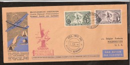 100300 Sc CB1&2 WWII BATTLE OF BULDGE DCDS BASTOGNE//CAP[?]ALE DE L´ARDENNES>WACHINGTON, D.C.BELGO-AMERICAN ASSN. SABENA - WW II (Covers & Documents)