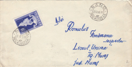 3118FM- VICTORY DAY, WW2, STAMP ON COVER, 1968, ROMANIA - Storia Postale