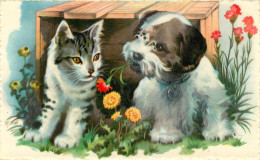 Animaux - Chats - Chat - Cats - Cat - Chiens - Chien - Dogs - Dog - Fleurs - Illustrateurs - Illustrateur Ede - Chats