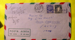 IRLANDA 1956 AEROGRAMMA BEN AFFRANCATO  VIAGGIATO - Brieven En Documenten