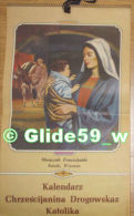 Kalendarz Chrzescijanina Drogowskaz Katolika 1980 - Calendrier Catholique Polonais - Tamaño Grande : 1971-80