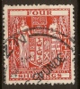 NZ 1931 4/- Arms SG F194 U #QM256 - Postal Fiscal Stamps