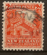 NZ 1935 2d Wartime Perf P14 SG 580c U #QM272 - Usados