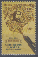 2014.54 CUBA MNH 2014. GERTRUDIS GOMEZ DE AVELLANEDA. ESCRITORA, WRITTER. - Neufs