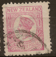 NZ 1873 1/2d QV Wmk Star SG 149 U #QM217 - Gebruikt