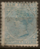 NZ 1882 4d Blue-green QV P12x11.5 SG 190 U #QM232 - Usados