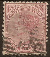 NZ 1882 1/- QV Pmk 18 Obliterator SG 193 U #QM237 - Used Stamps