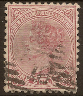 NZ 1882 1/- QV Pmk 18 Obliterator SG 193 U #QM237 - Gebraucht