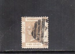 HONG KONG 1863-77 O FILIGR CC - Oblitérés