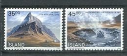 151 ISLANDE 1989 - Montagne (Yvert 657/58) Neuf ** (MNH) Sans Trace De Charniere - Unused Stamps