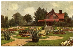 LEICESTER : ABBEY PARK - THE PAVILION (ARTIST : GEO. S. RAMSAY) / ADDRESS - EASTBOURNE, UPPER AVENUE - Leicester